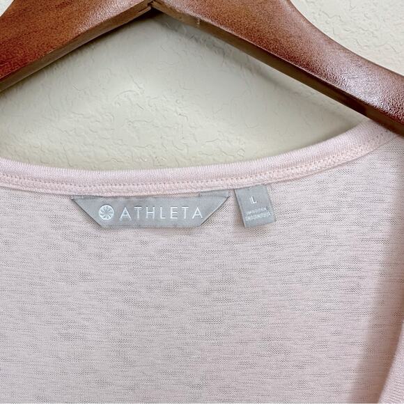 NWT   ATHLETA Modal Women’s Tank Gym Yoga Top Light Pink Size  L - Picture 6 of 13